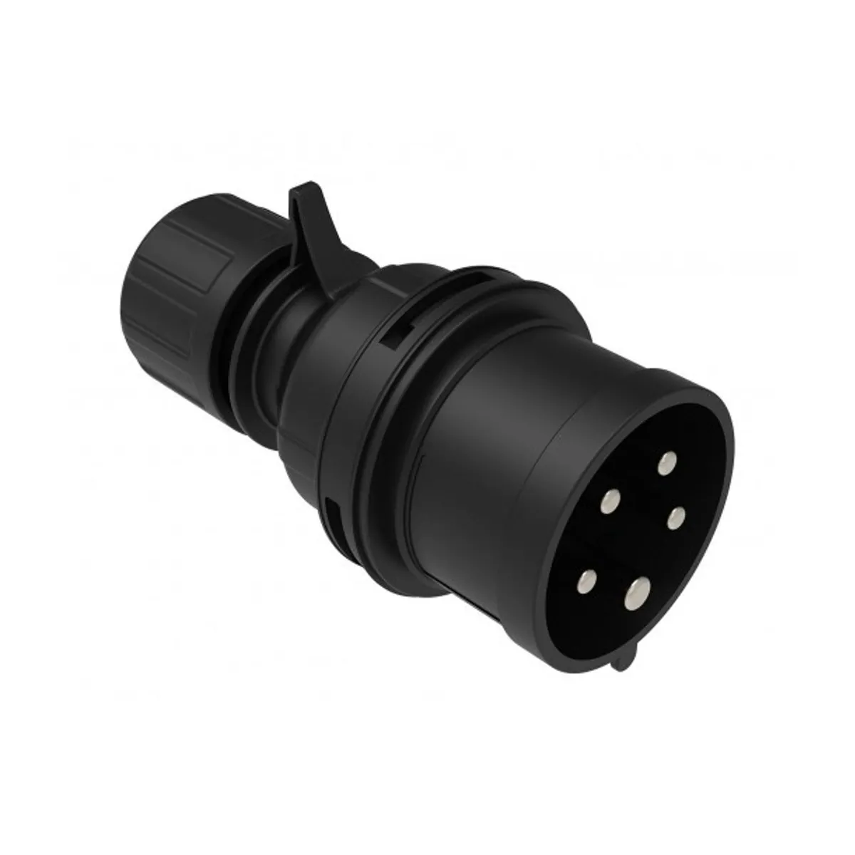 Bemis BCS-1505-2011 CEE Straight Plug 16 A 3P+E+N IP44 Black