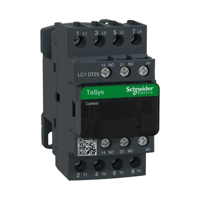 Schneider Electric LC1DT25M7 TeSys Deca Kontaktör 4P 25A AC1 220VAC 4NA — üretici katalog görseli