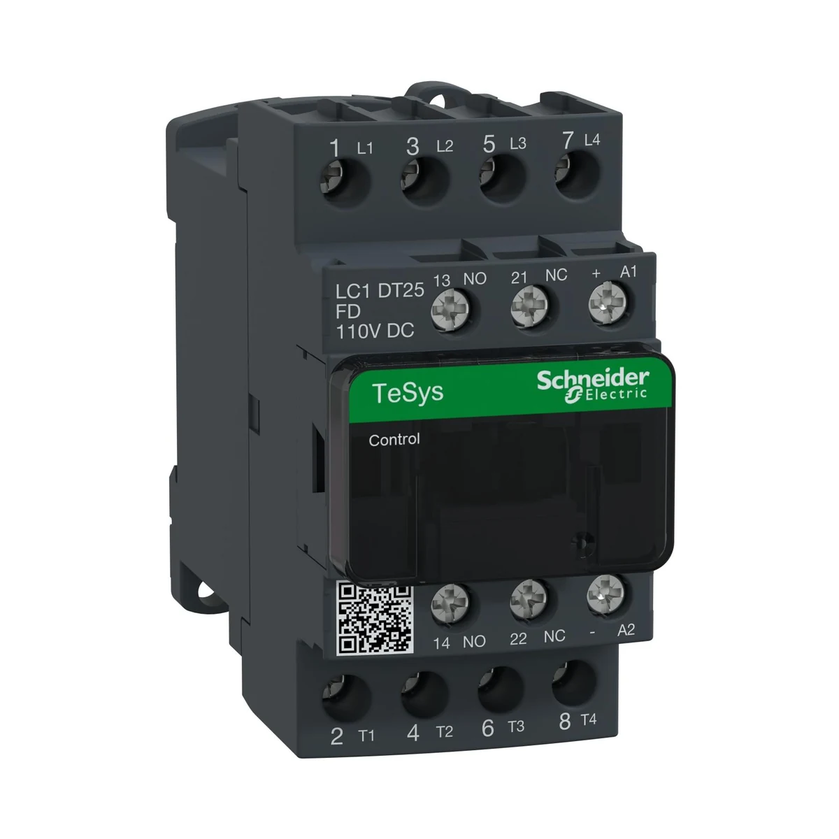 Schneider Electric LC1DT25FD TeSys Deca Kontaktör 4P 25A AC1 110VDC 4NA — üretici temsili ürün görseli