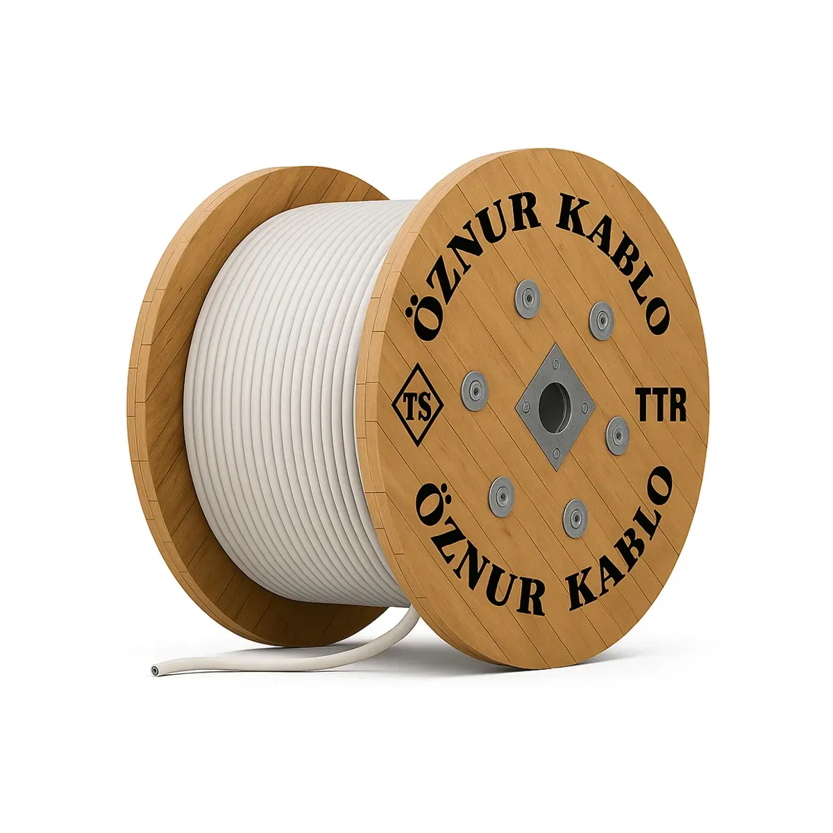 Öznur TTR 4x10 mm2 H05VV-F Beyaz Kablo