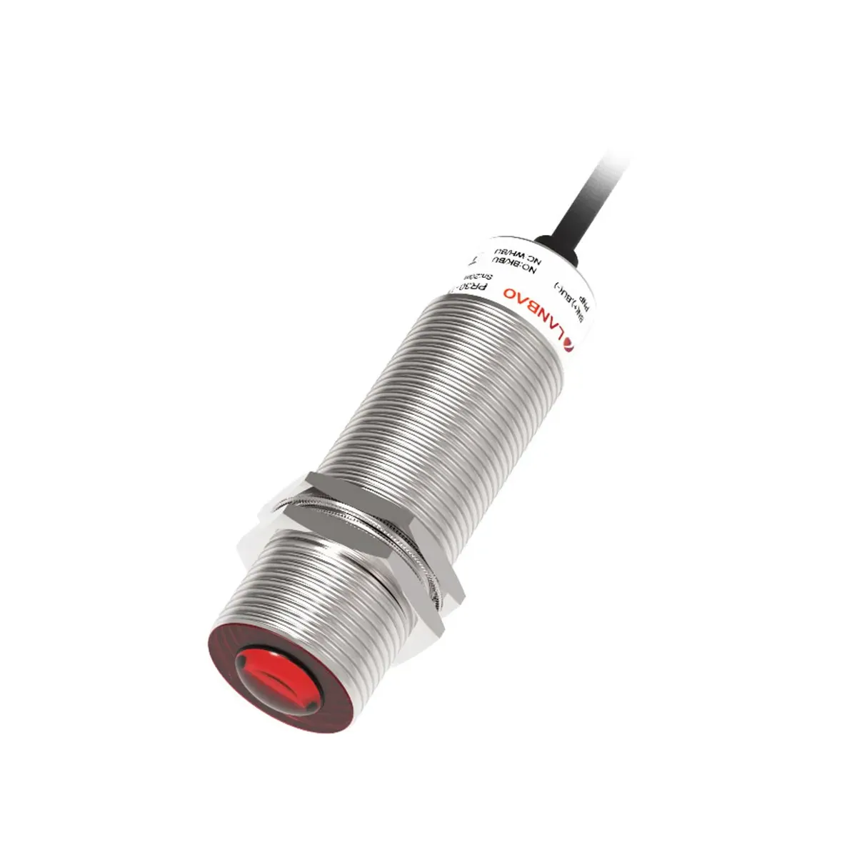Lanbao PR30TL-TM150DEB 150mt Algılama, Çıkış PNP/NPN NO/NC, Çap M30 Karşılıklı Metal Fotosel