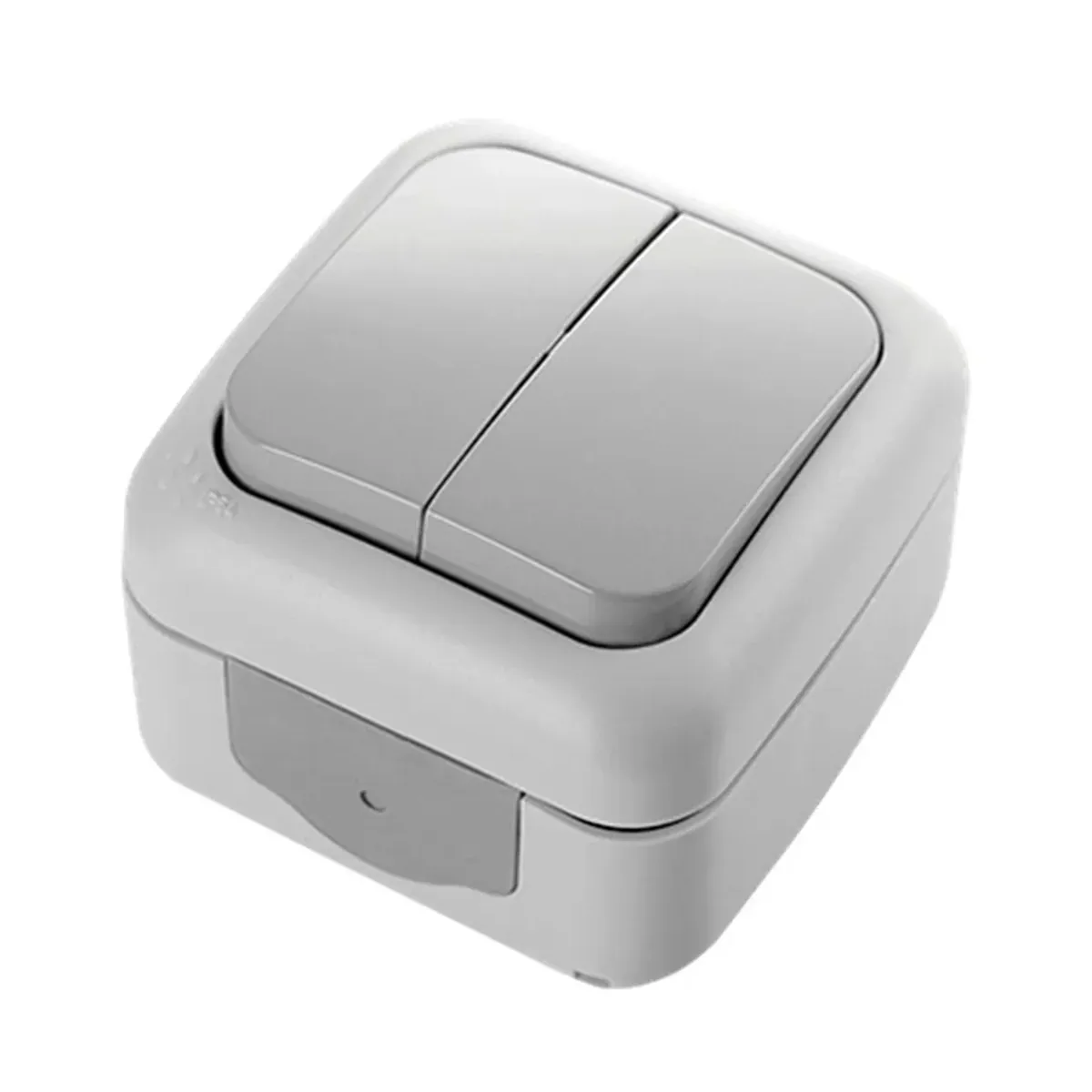 Viko Palmiye Surface-Mounted Gray Changeover Switch IP54
