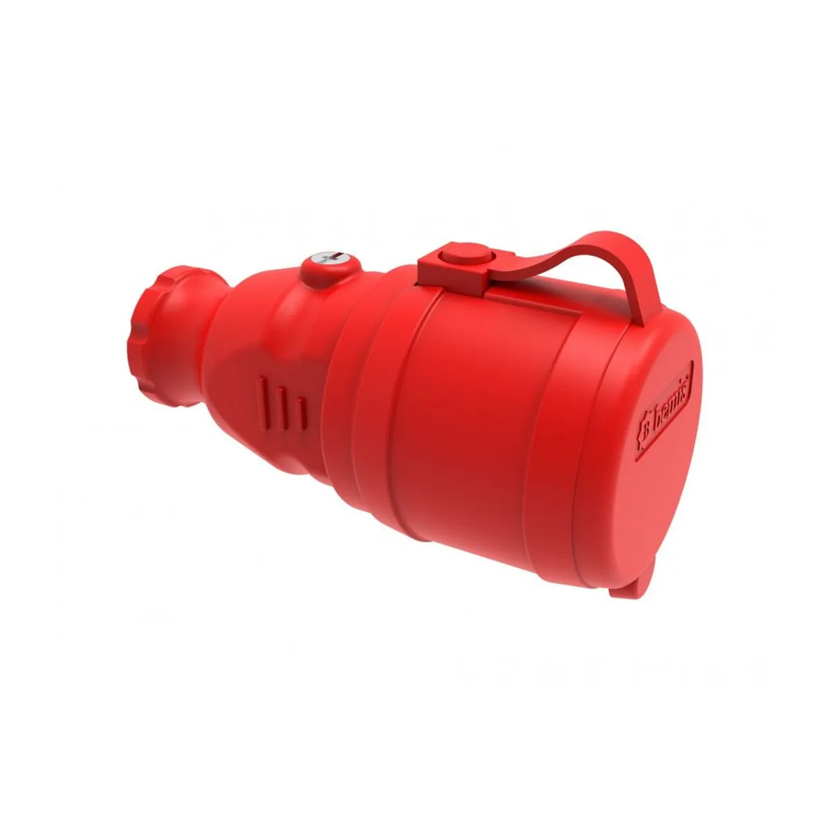 Bemis BV6-1402-2311 Kauçuk Uzatma Prizi (Kırmızı) 16 A 2P+E IP44