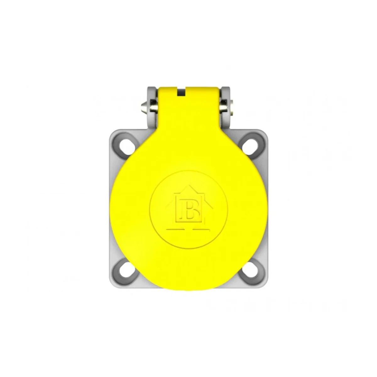 Bemis BY8-1402-2720 Plastic UPS Panel Socket (Yellow) 16 A 2P+E IP44