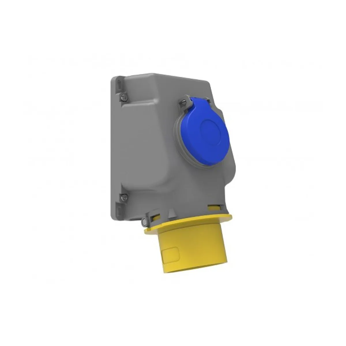 Bemis BC1-3303-2238 CEE 90° Eğik P. Prizli Duvar Fişi 32 A 2P+E IP44