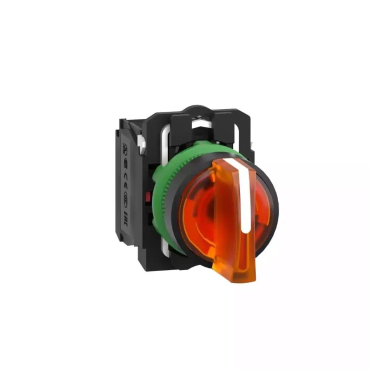 Schneider Electric XB5AK135B5 Illuminated Selector Switch 3-Position Maintained