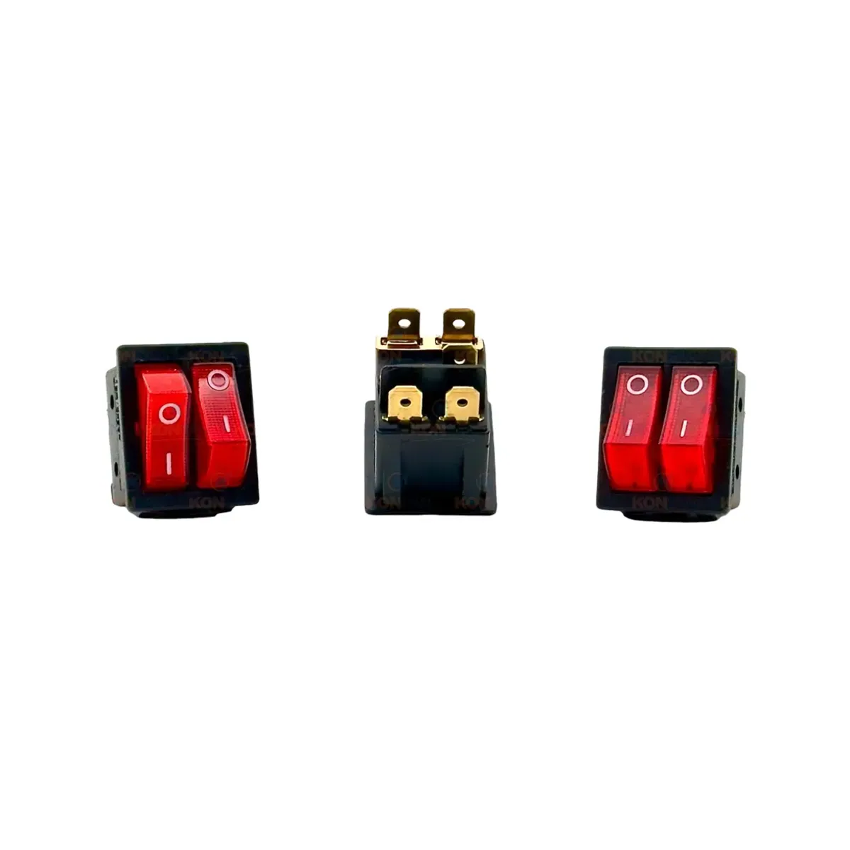 HWA-005 Dual On-Off Illuminated Red Switch (Domestic)