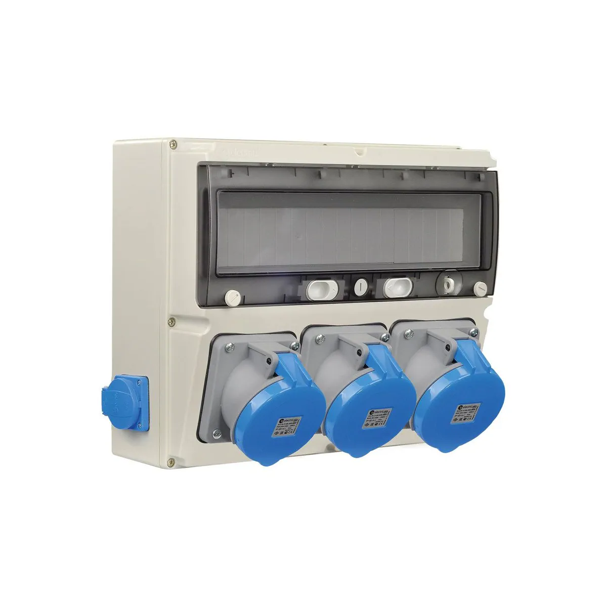 TP Elektrik 3323-002-0283 360x300 Priz Montajlı Kombinasyon Kutusu, 3x63A ve 1x16A Prizli