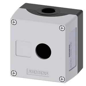 Siemens 3SU1851-0AA00-0AB1 Enclosed Control Push Button Metal 1-hole empty enclosure