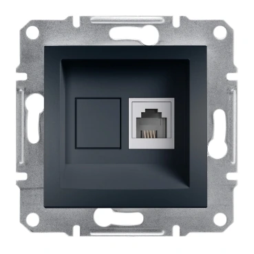 Schneider Electric EPH4100171 Asfora 1*RJ11- Anthracite