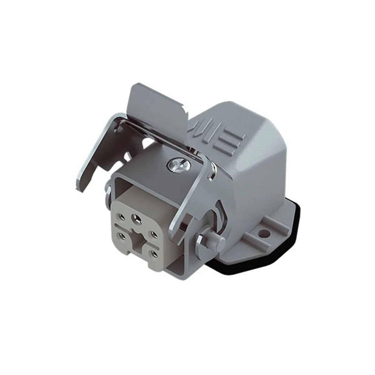 Mete Enerji 403012S 5x10A Çoklu Eğik Makine Prizi Metal Mandallı