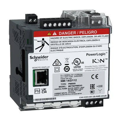 Schneider Electric METSEPM8243 PM8000 DIN Rail Mounted Without Display