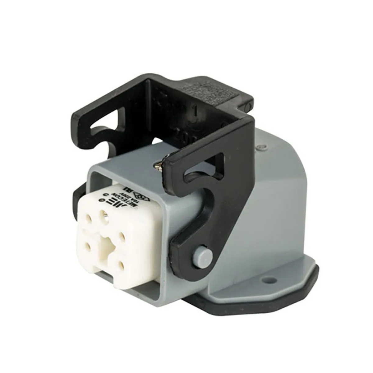 Mete Enerji 403069 5x10A Multi-Pole Thermoplastic Angled Machine Socket Rear Entry