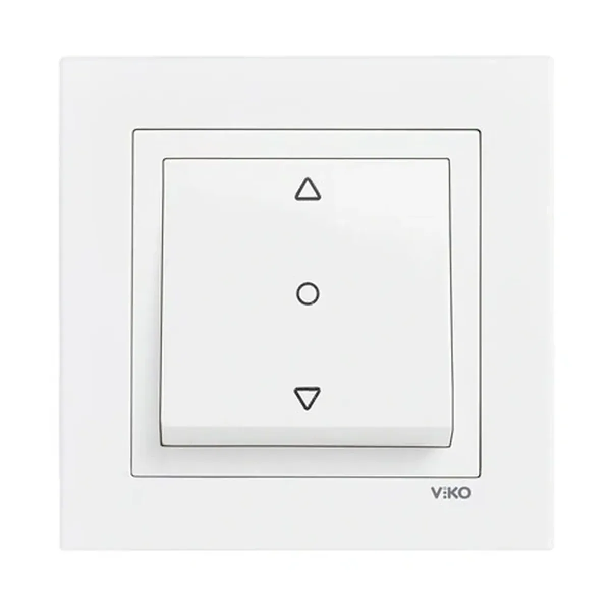 Viko Karre 55 White Single-Button Blind Control Switch