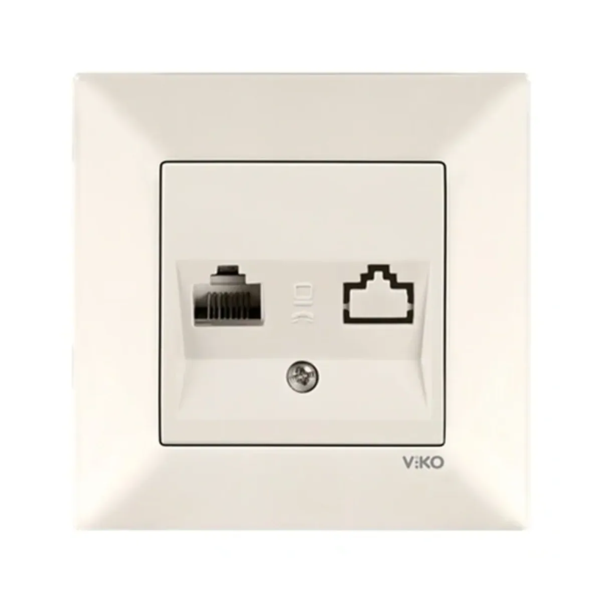 Viko Karre Meridian Tekli Krem Data Prizi (RJ45 CAT6)