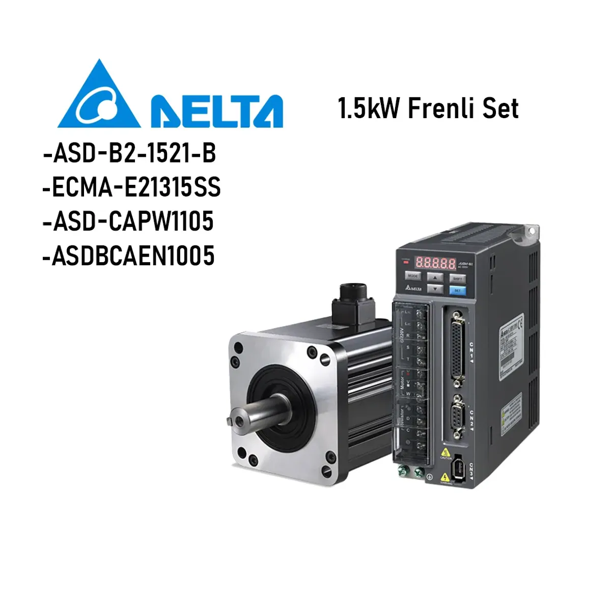 Delta ASD-B2 1.5kW Kit with Brake