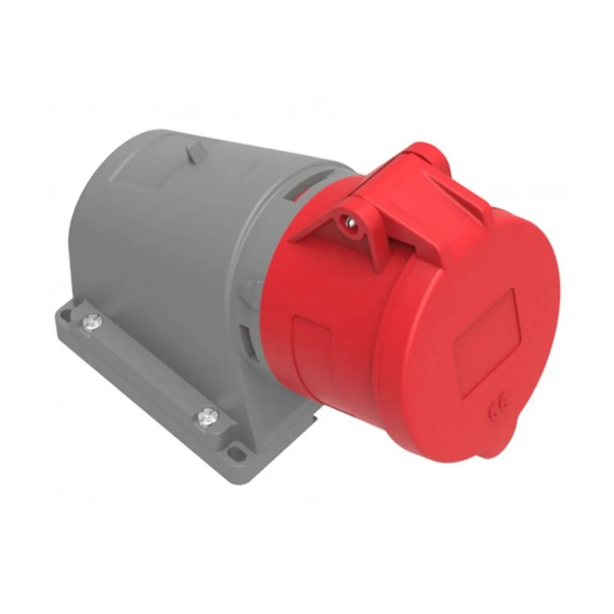 Bemis BC1-1505-2061 CEE 90° Angled Phase-Reversing Wall Plug (Spring-Loaded Cover) 16 A 3P+E+N IP44