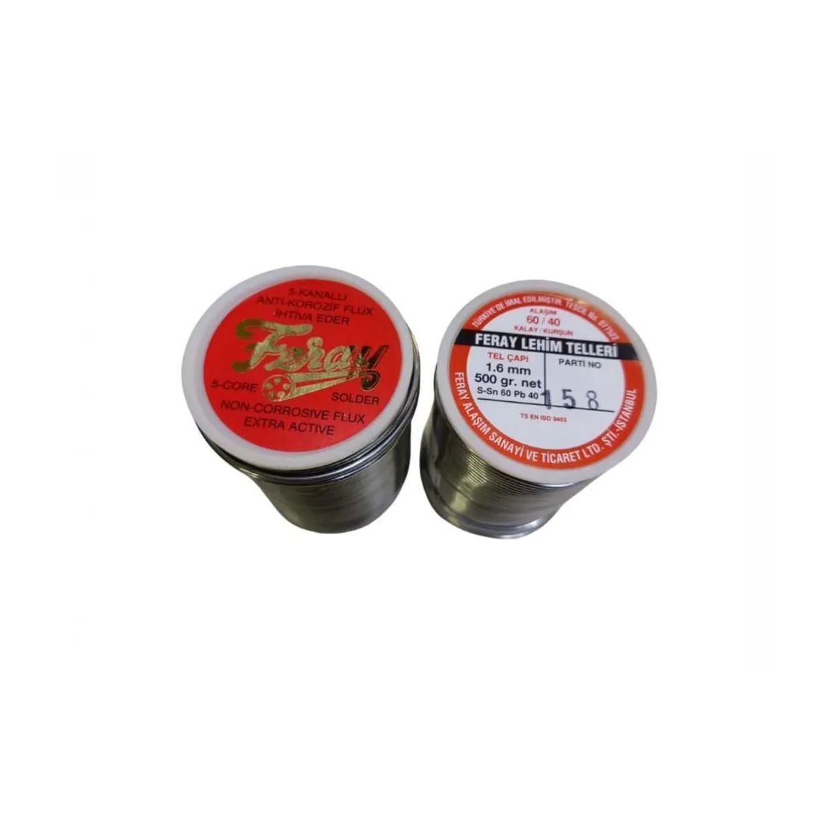 Feray 60/40 1,60 mm lehim teli 500 gr makara