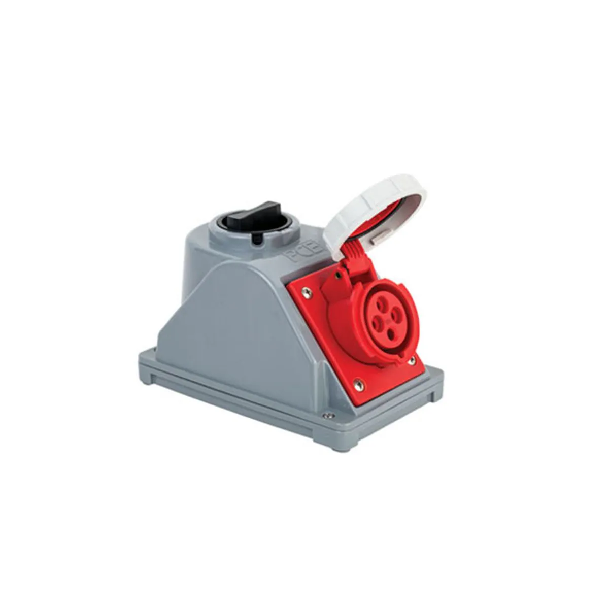 PCE 406685V 4x16A Switched Wall Socket IP67 Screw Type