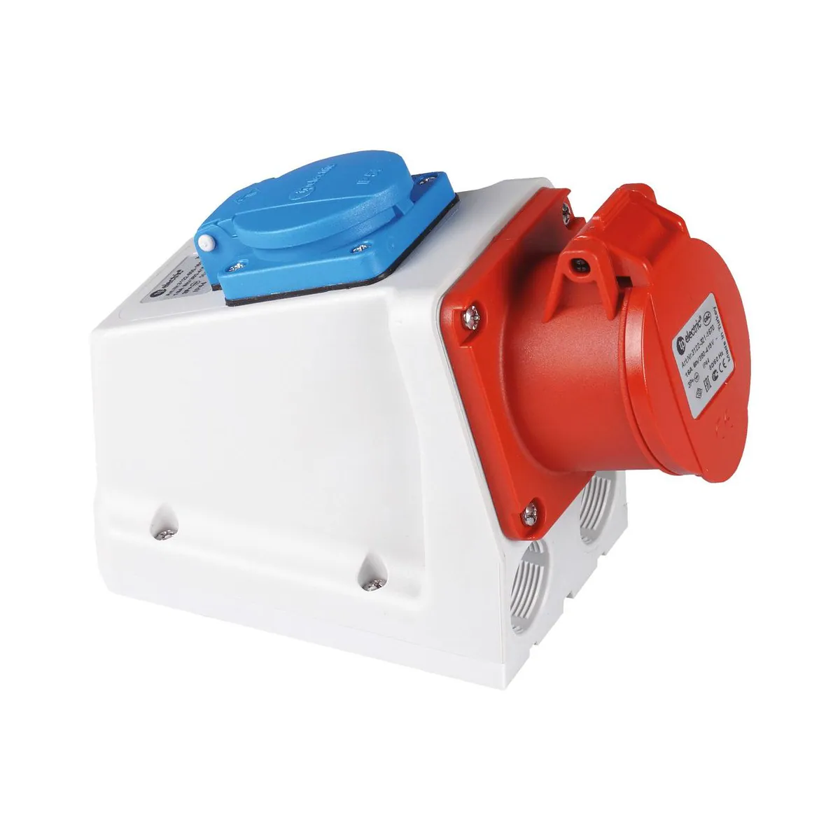 TP Elektrik 3122-600-1600 CEE 4x16A Kombi Duvar Prizi, IP 44, 6h