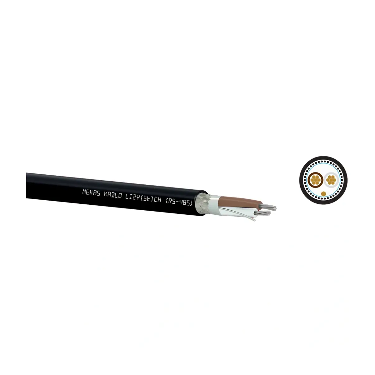 Mekas RS-485 LI2Y(St)CH 2x2x0.22 mm2 Industrial 4.0 Cable