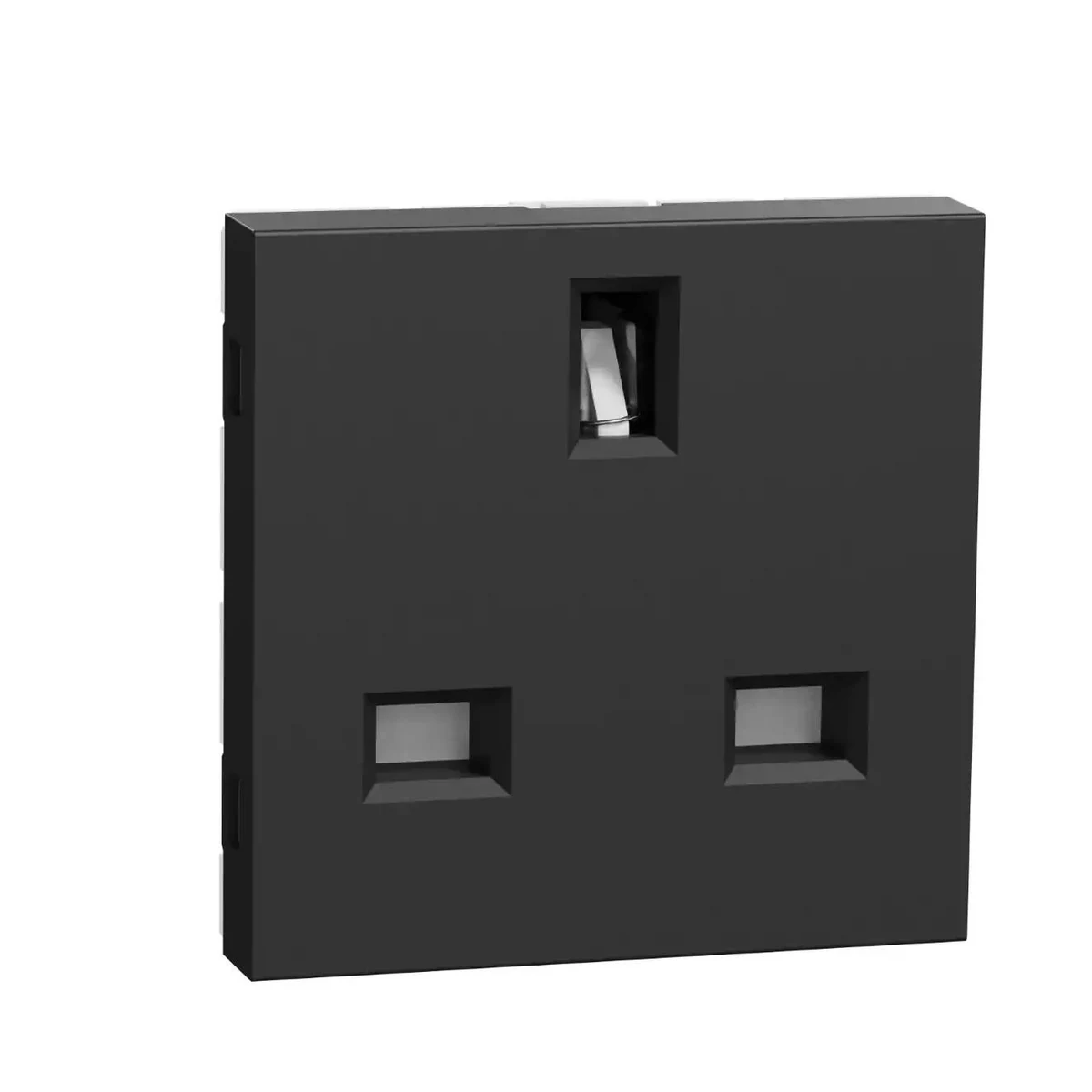 Schneider Electric NU304554 Yeni Unica, British Type Grounded Socket, 15A, Anthracite