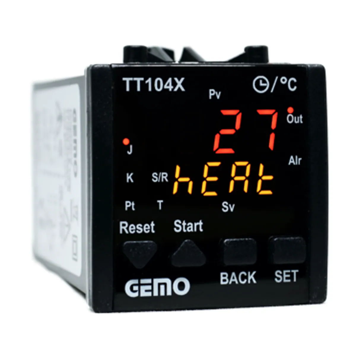 GEMO TT104X-24V-R Auto-Tune PID Temperature Controller with Built-In Timer Relay