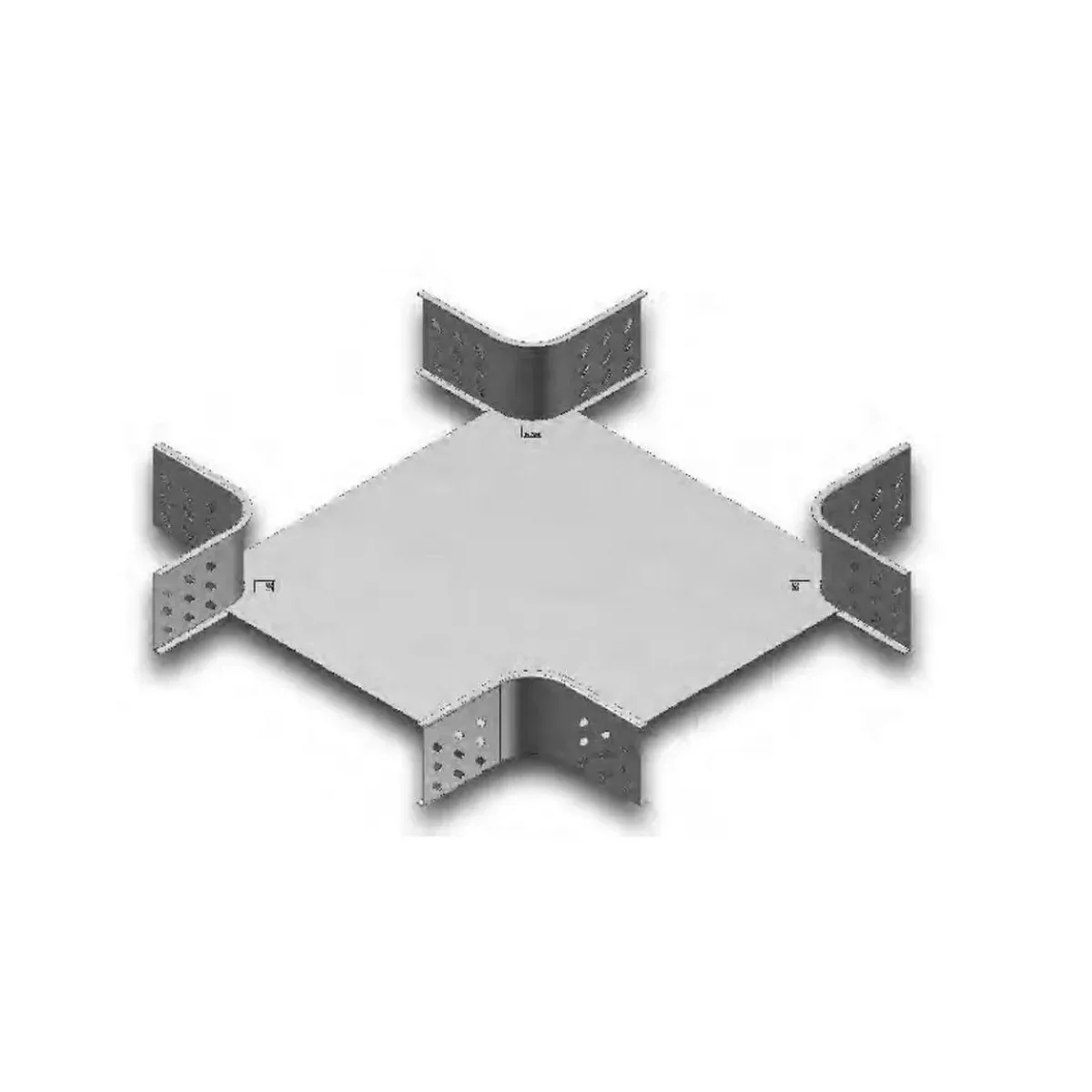 UKS 4-Way Connector 40x50x1.5mm Heavy Hot-Dip Pre-Galvanized