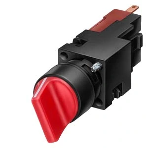 Siemens 3SB2210-2EB01 Kumanda Butonu Siyah 1N0+1N0 10 A