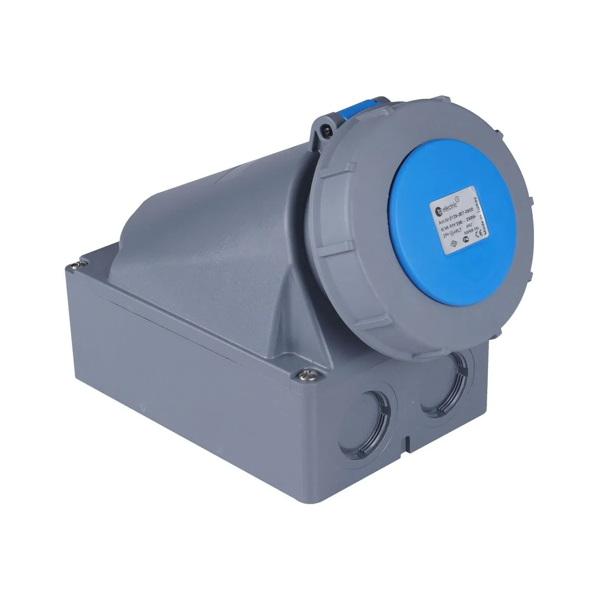 TP Elektrik 3129-307-0900 CEE 3x63A Wall Socket, IP 67, 6h