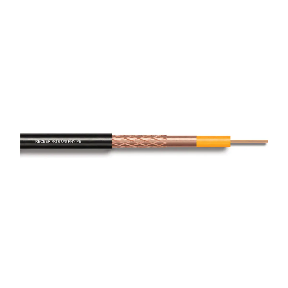 Reçber RG 6 U/6 PHY-PE Class B Cu/Cu Cable