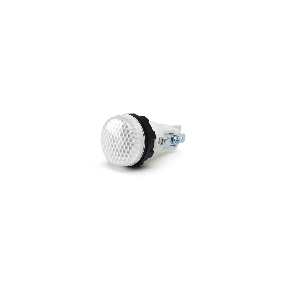 Emas S Series Plastic Bulb Type 230V AC Terminal+Screw White 22mm Pilot Light IP40