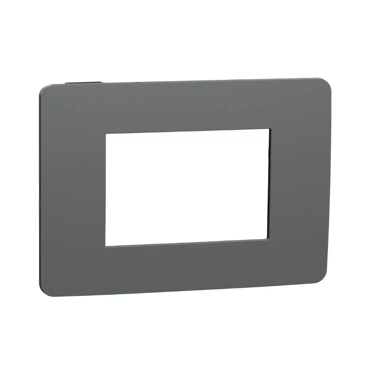 Schneider Electric NU270322 Yeni Unica, Studio Color Frame 3 module, Dark Gray/Anthracite