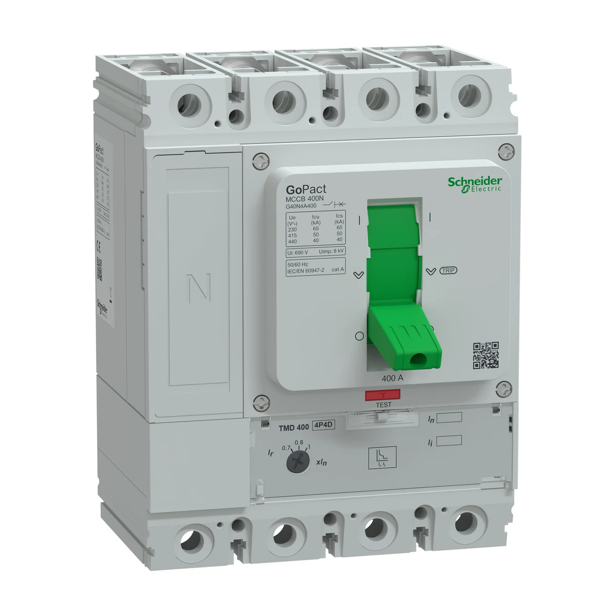 Schneider Electric G40N4A400 GOMCCB 400N 4P4D 400A Adjustable