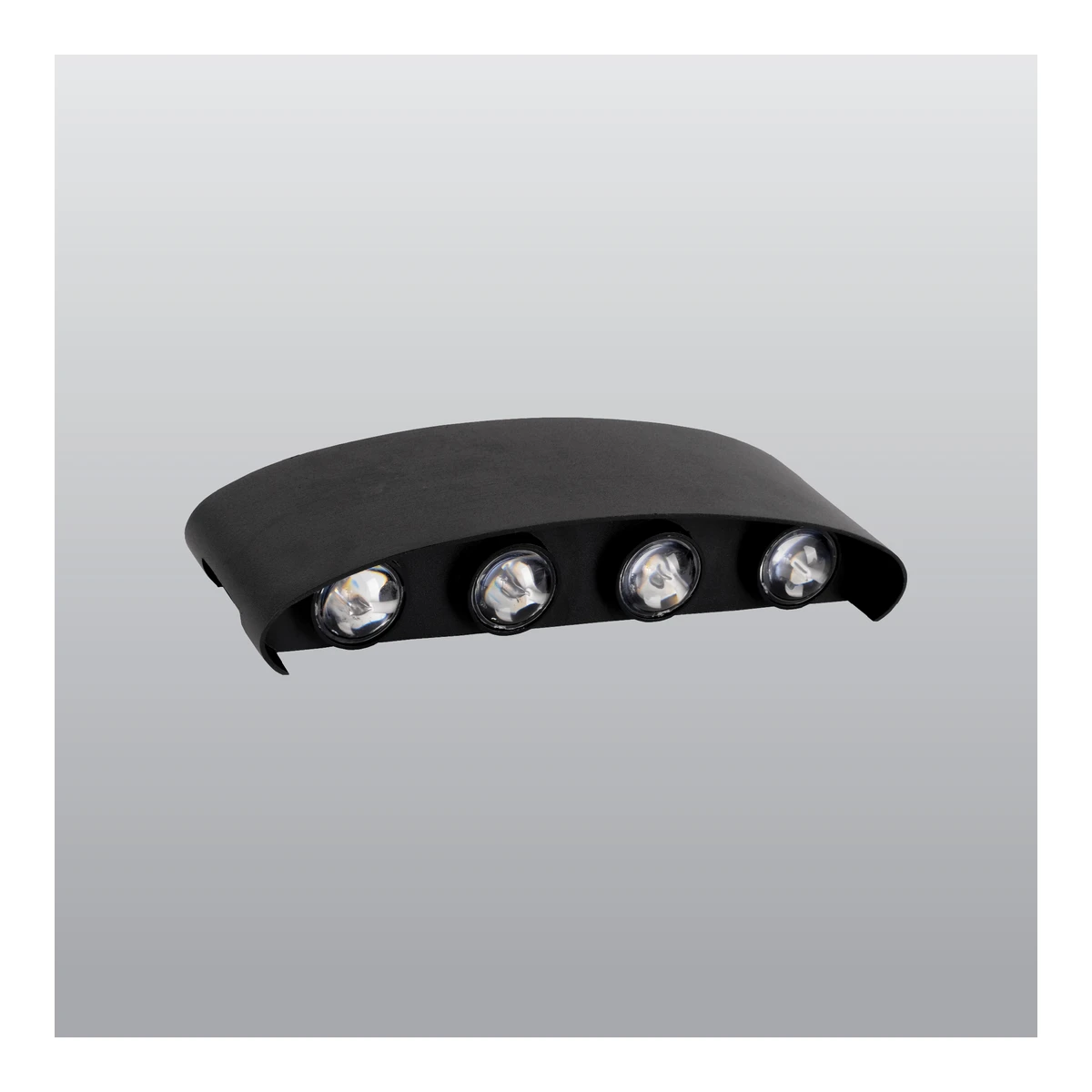 ACK AH07-07301 LED Wall and Ceiling Luminaires 8x1W 3000K Black