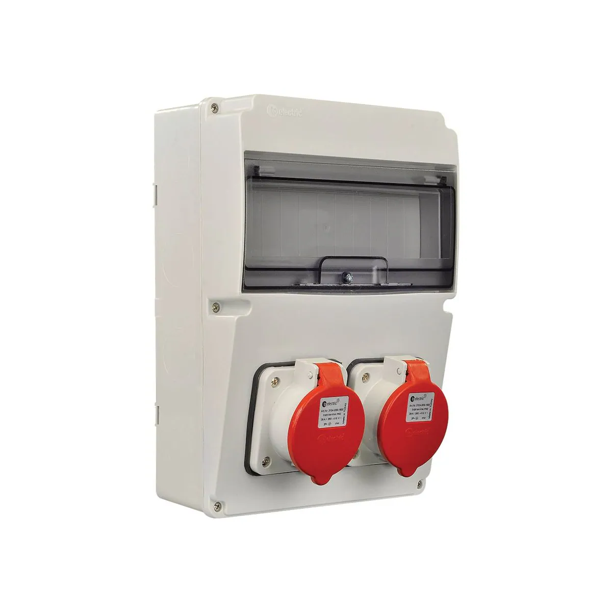 TP Elektrik 3320-000-4400 220x300 Priz Montajlı Kombinasyon Kutusu, 3x25A Prizli