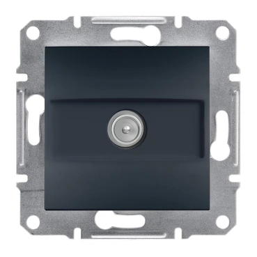 Schneider Electric EPH3200371 Asfora Single TV Socket Pass-Through 8dB Anthracite