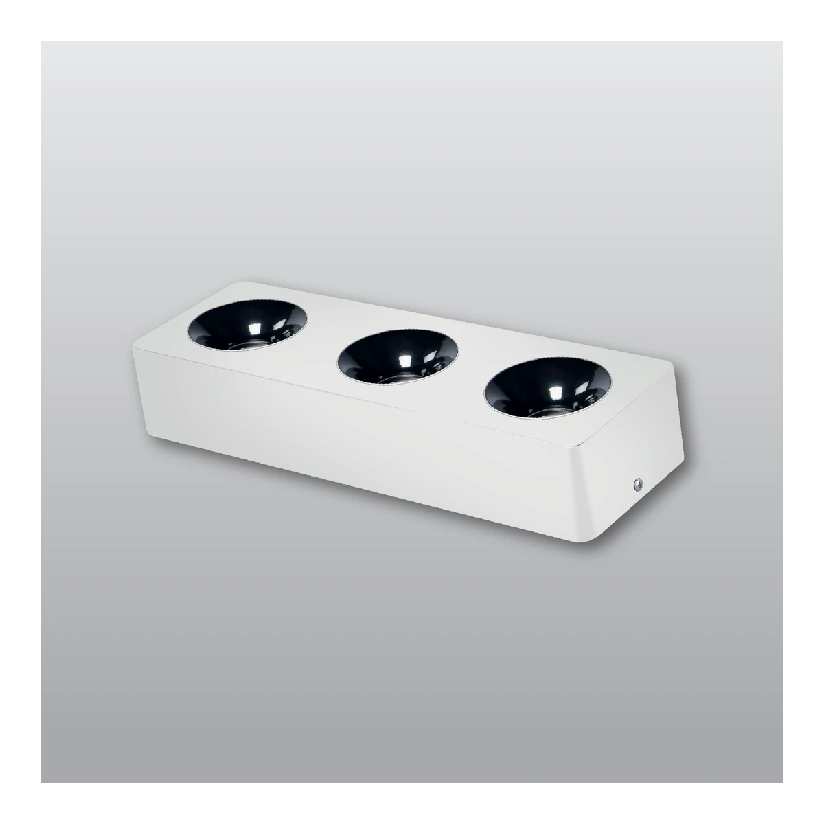 ACK AH12-01330 Surface-Mounted LED Spot Luminaire 3 x 10W 6500K White