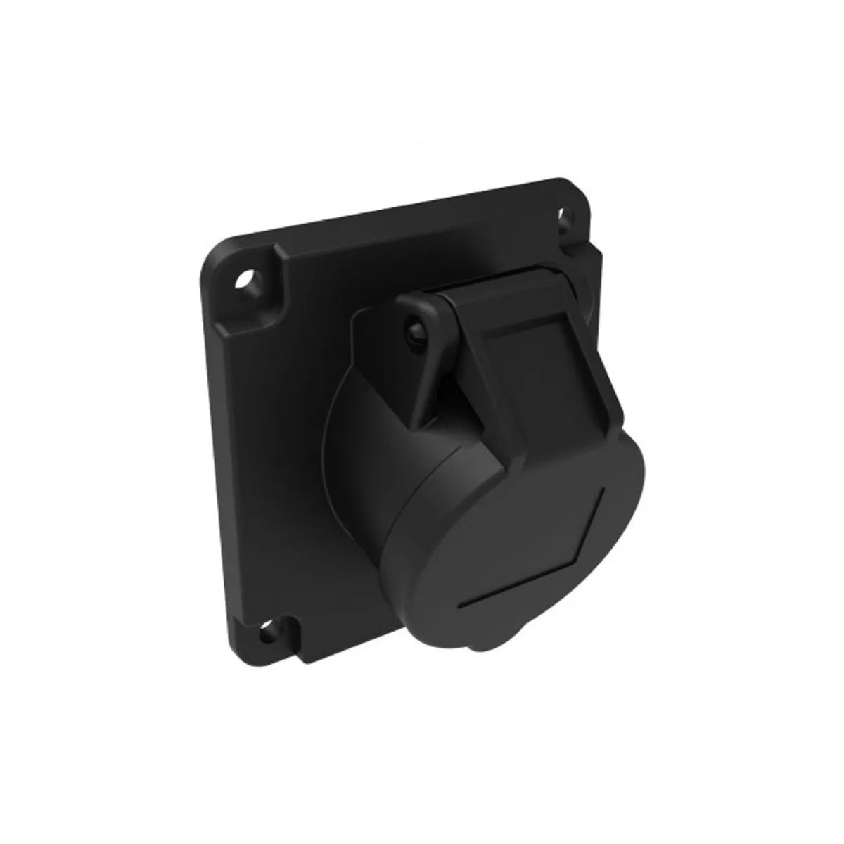 Bemis BCS-1505-2420 CEE 45° Angled Machine Socket 16 A 3P+E+N IP44 Black