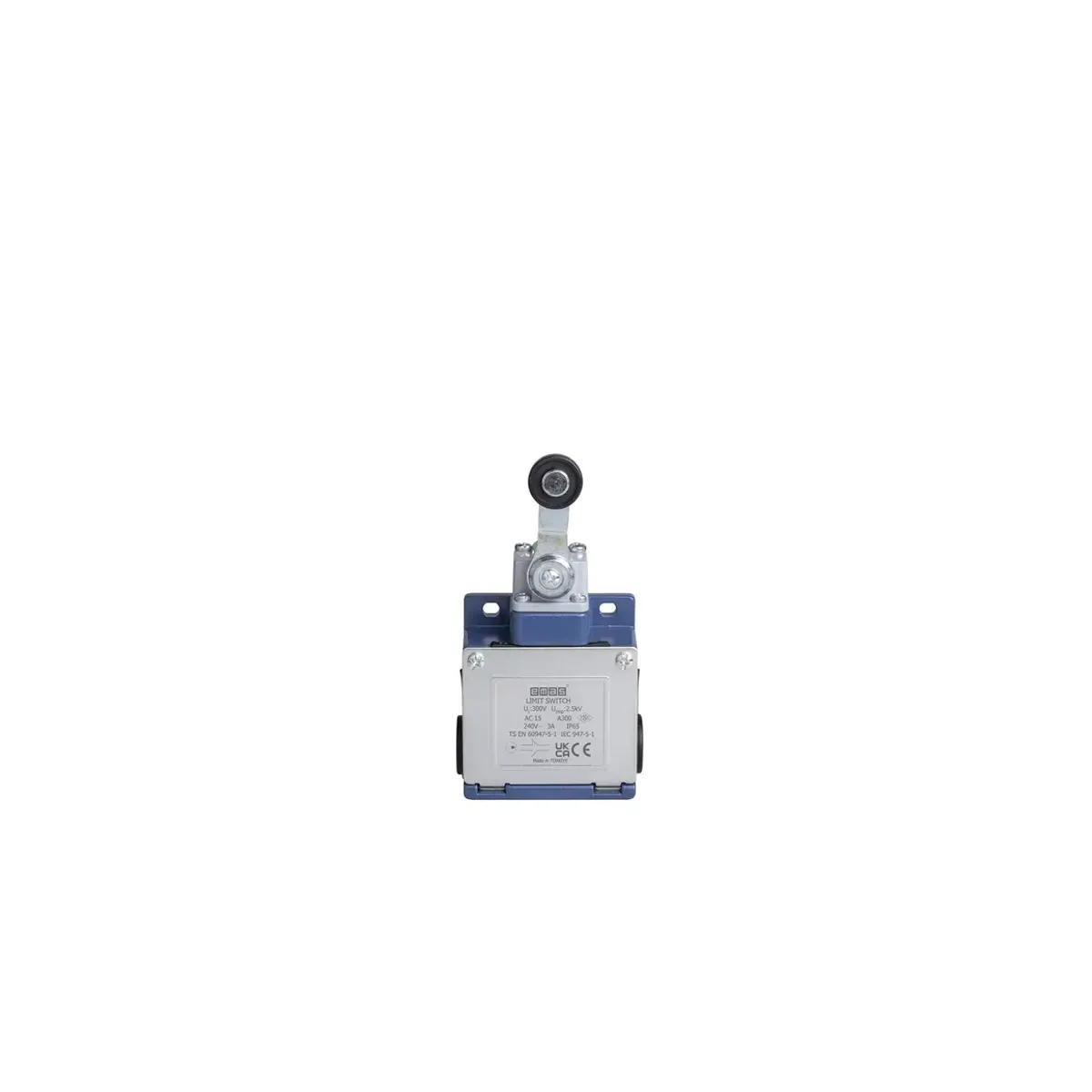Emas L53 Metal Housing 18 mm Plastic Roller Adjustable Lever Snap-Action 1NO+1NC Limit Switch L53K13MEP125
