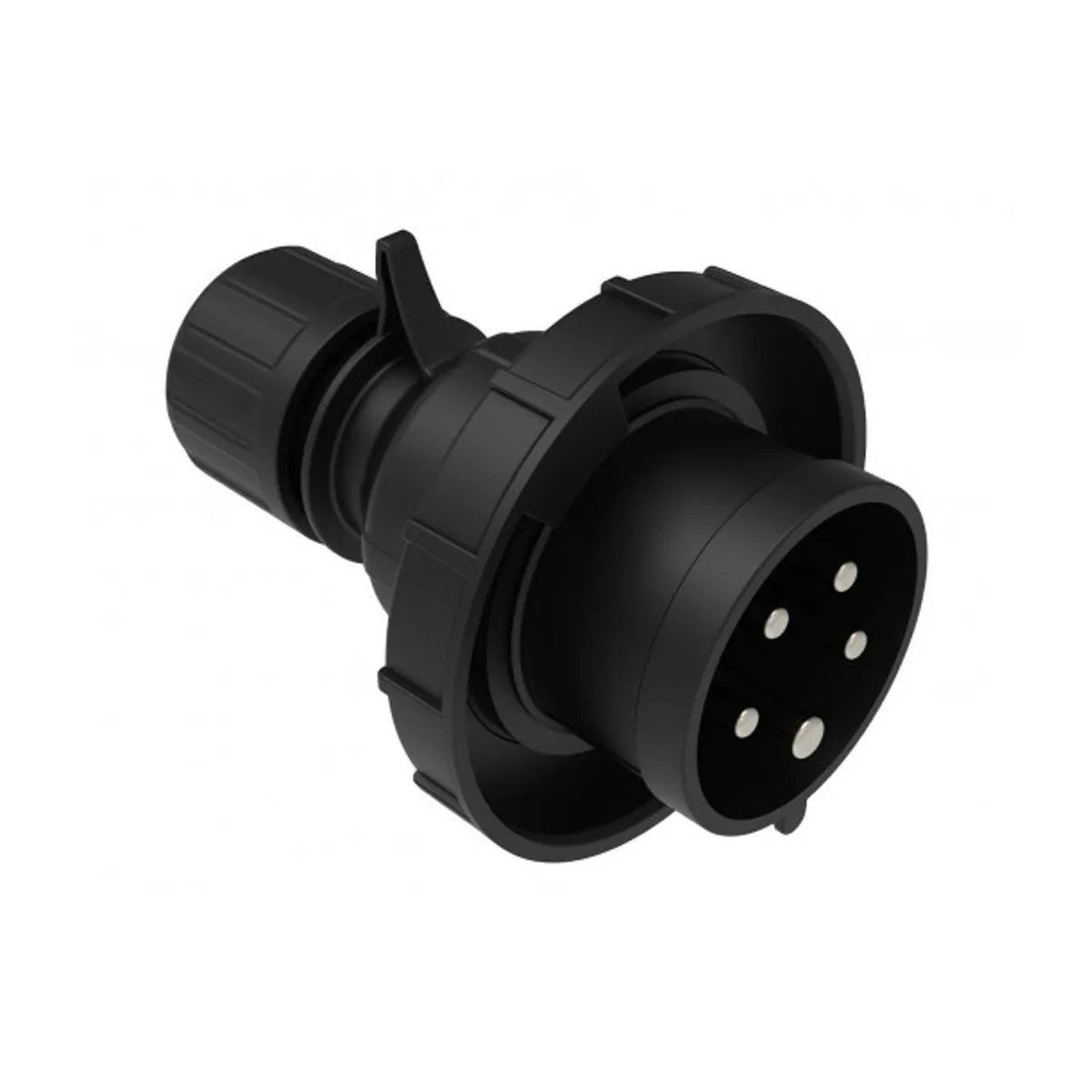 Bemis BCS-1505-7011 CEE Straight Plug 16 A 3P+E+N IP67 Black