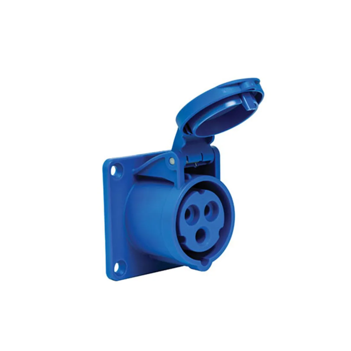 PCE 406502V 3x16A Machine Socket Straight IP44 Screw Type