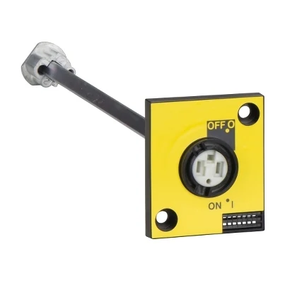 Schneider Electric 28944 Side-Extended Rotary Operating Handle, Yellow-Red, INS40-INS160