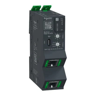 Schneider Electric NTSNEC1200K Edge I/O NTS Bus Coupler Modül, EtherNet/IP, Modbus TCP — üretici katalog görseli