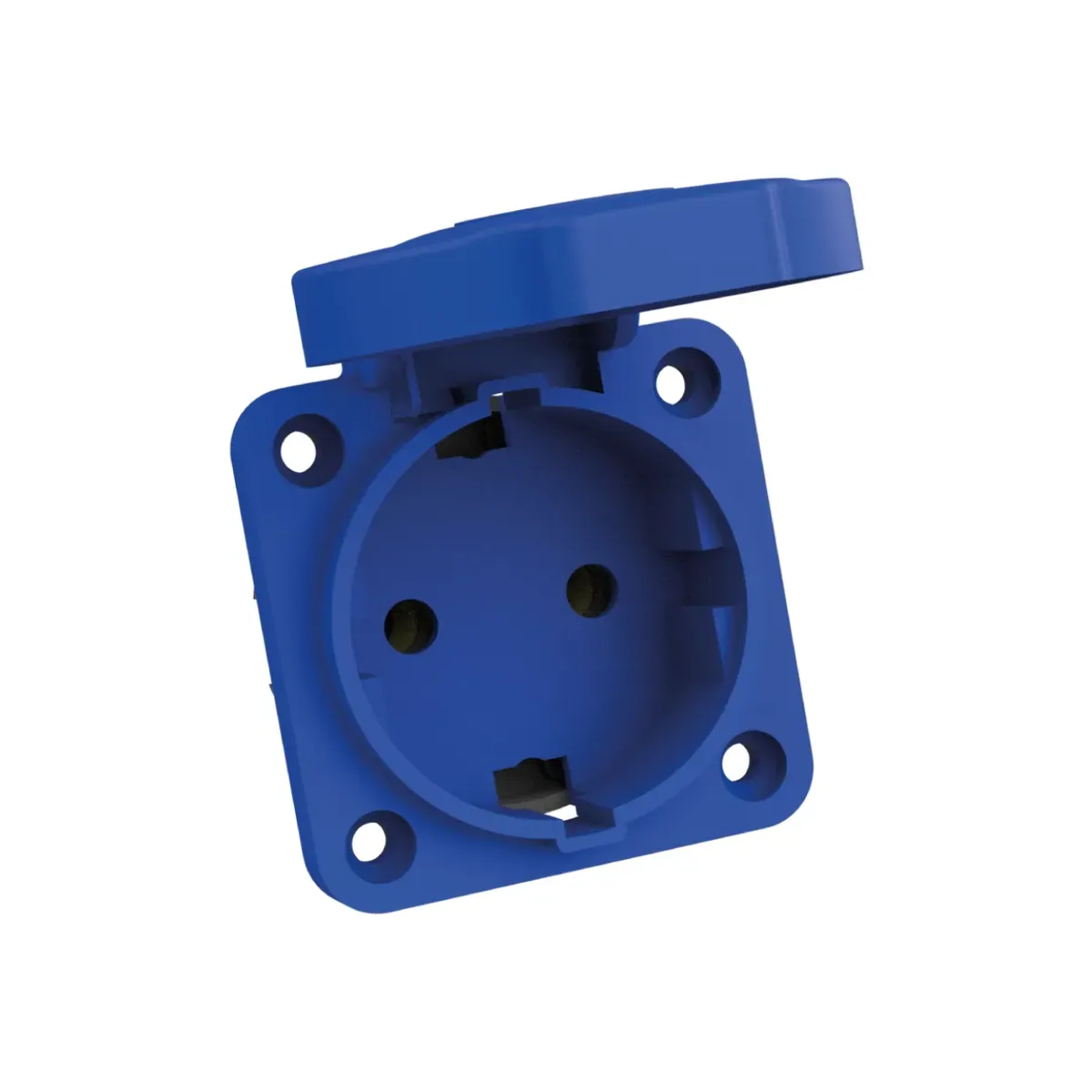 Tem 215.310.212.001.6 16A Mains Panel Socket 2P+E