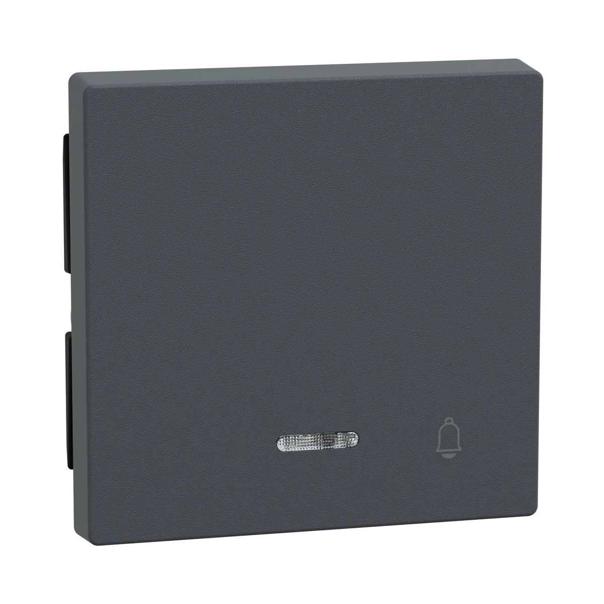 Schneider Electric 430814 Illuminated Switch Rocker Cap with Bell Symbol, Anthracite, for Artec/Antique Frames