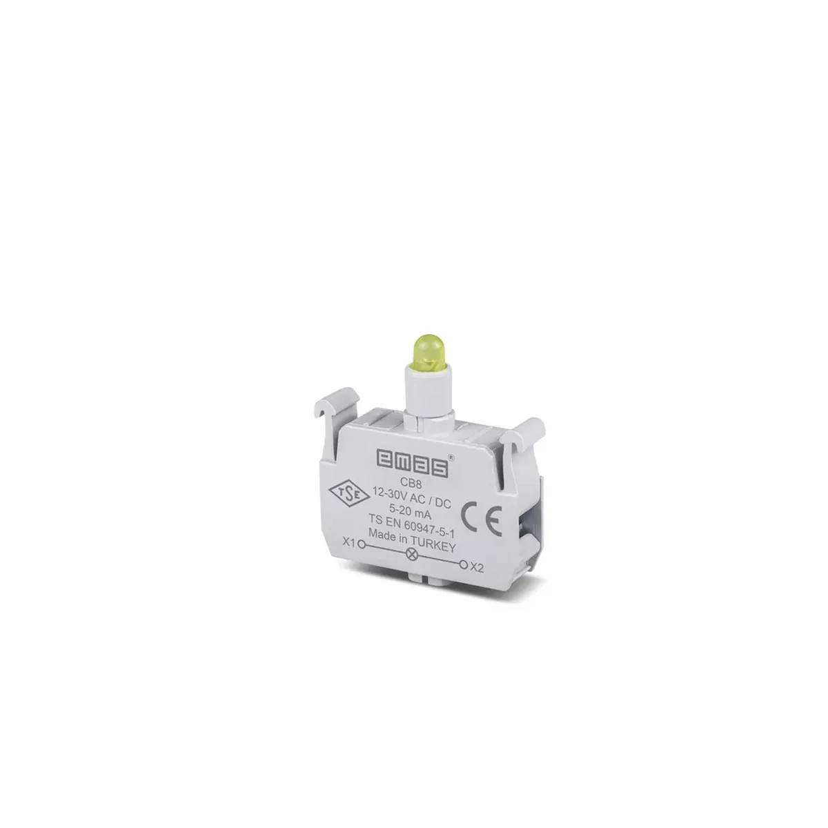 Emas CP/CM Spare Yellow LED 12-30V AC/DC Signal Block CB8