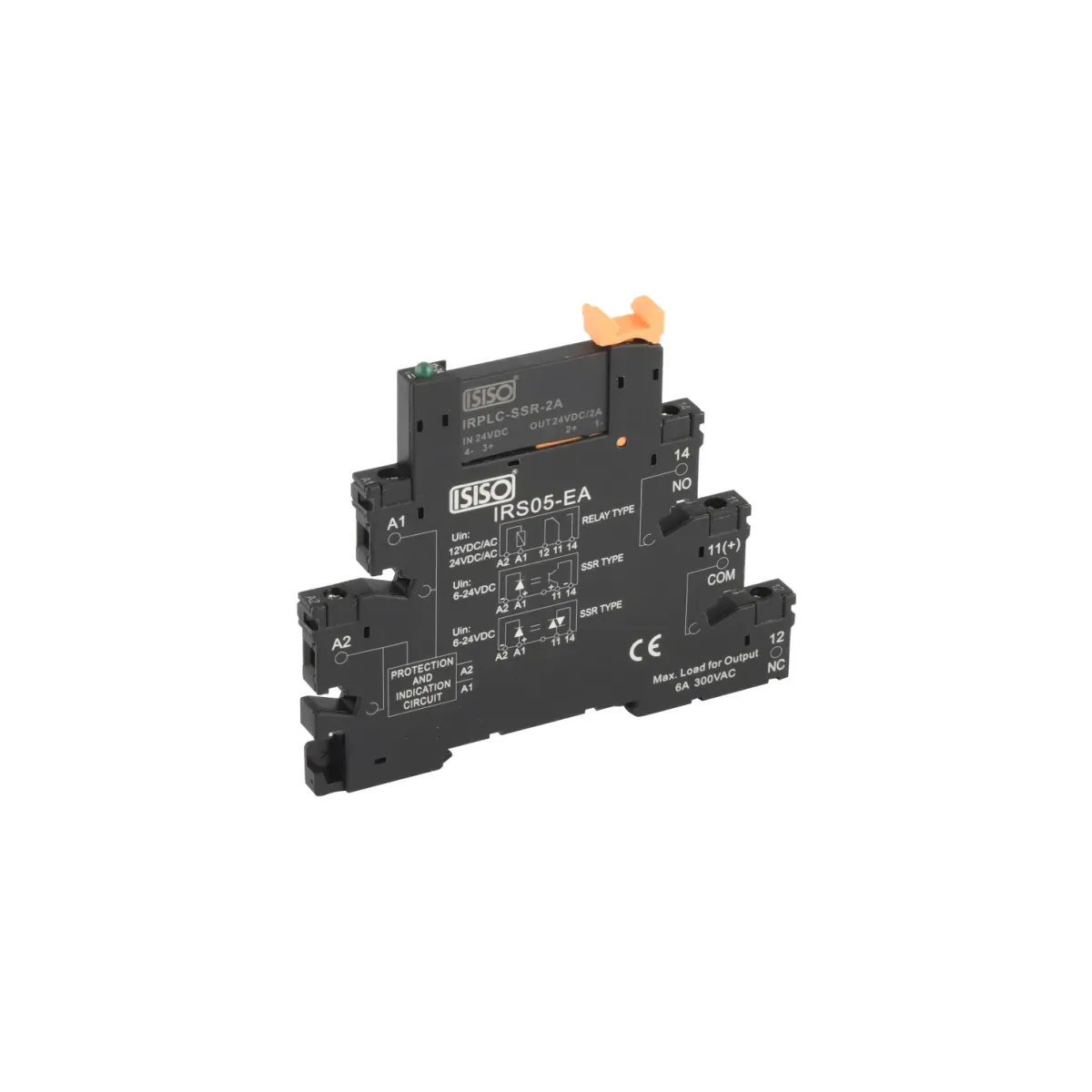 Isıso IRPLC-SSR-2A 24VDC PLC Relay, 1 CO, 24 V DC