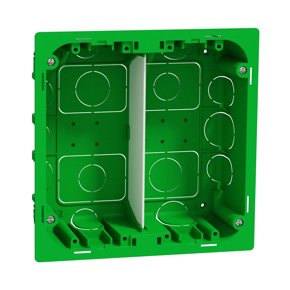 Schneider Electric NU8724 2-Column x 4-Module Flush-Mount Box