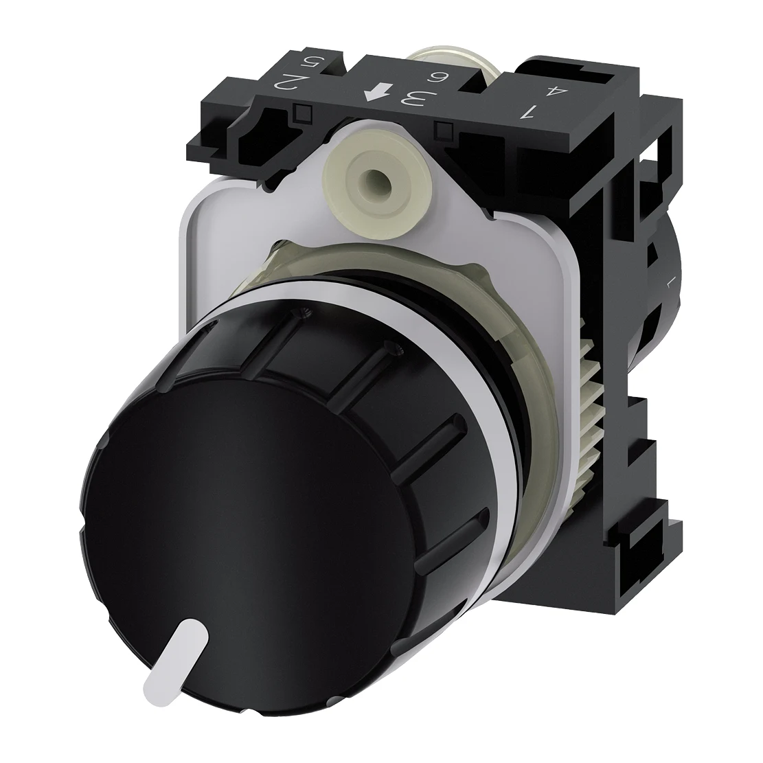 Siemens 3SU1200-2PQ10-1AA0 Control Push Button 1 k ohm plastic potentiometer